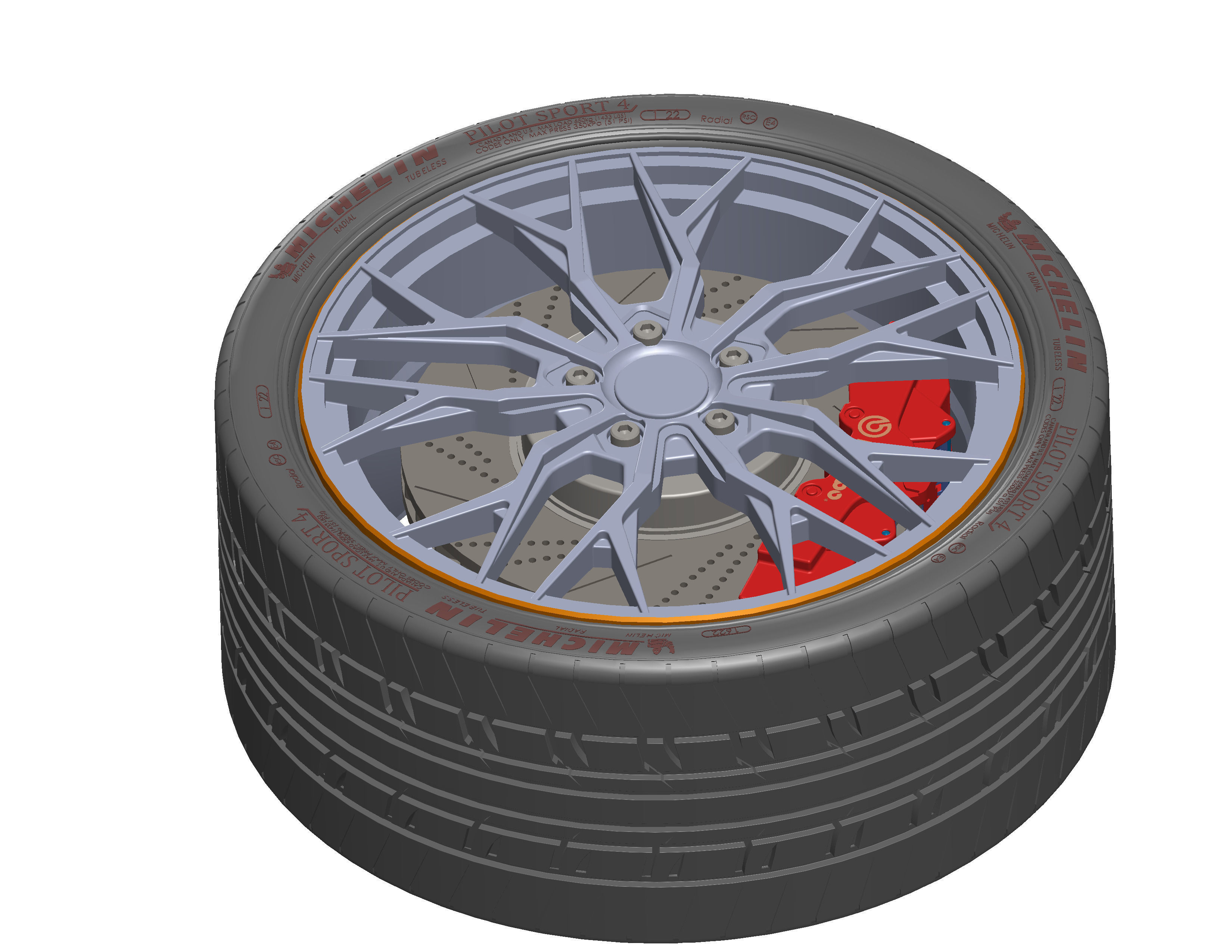 Nissan Wheel Rim 3D model_5