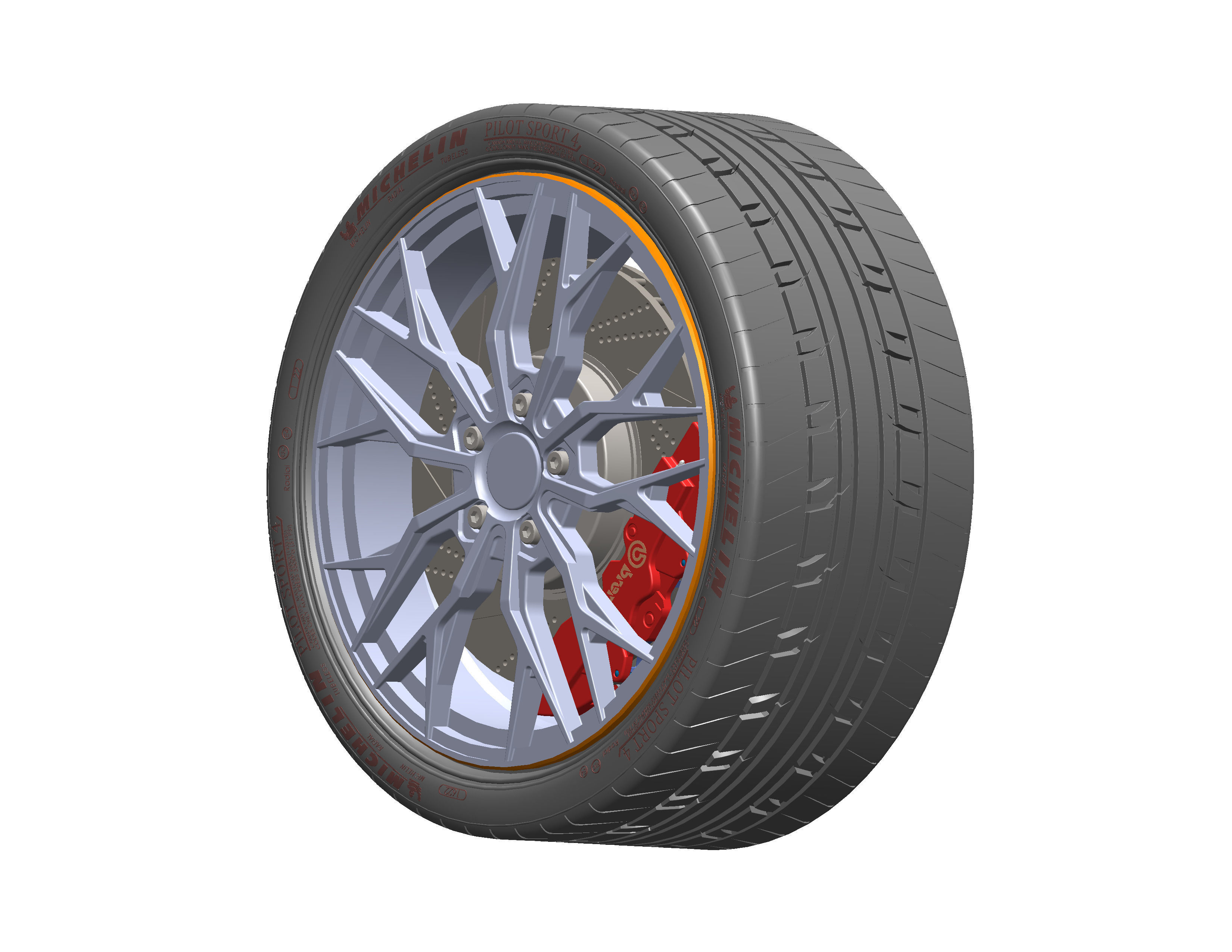 Nissan Wheel Rim 3D model_4