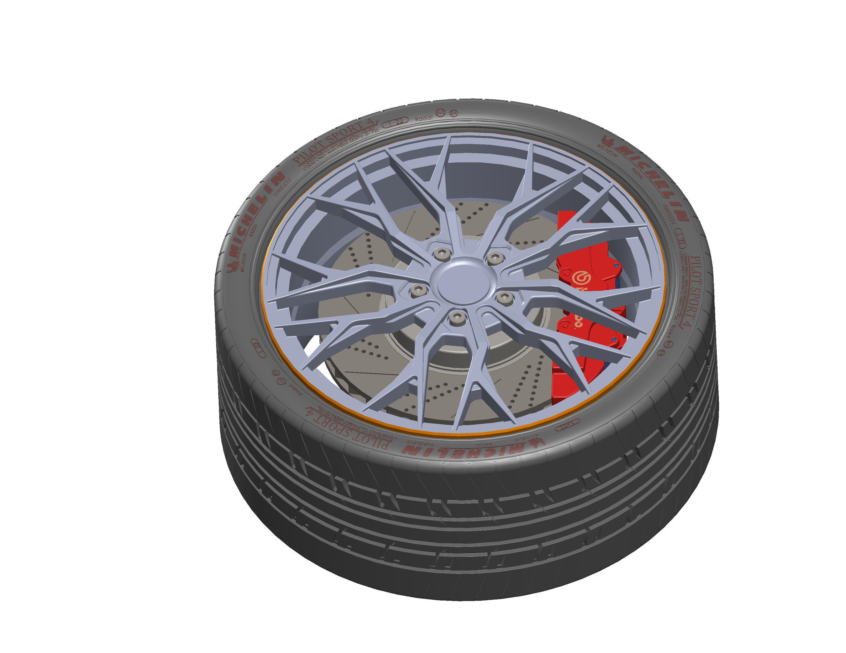 Nissan Wheel Rim 3D model_2