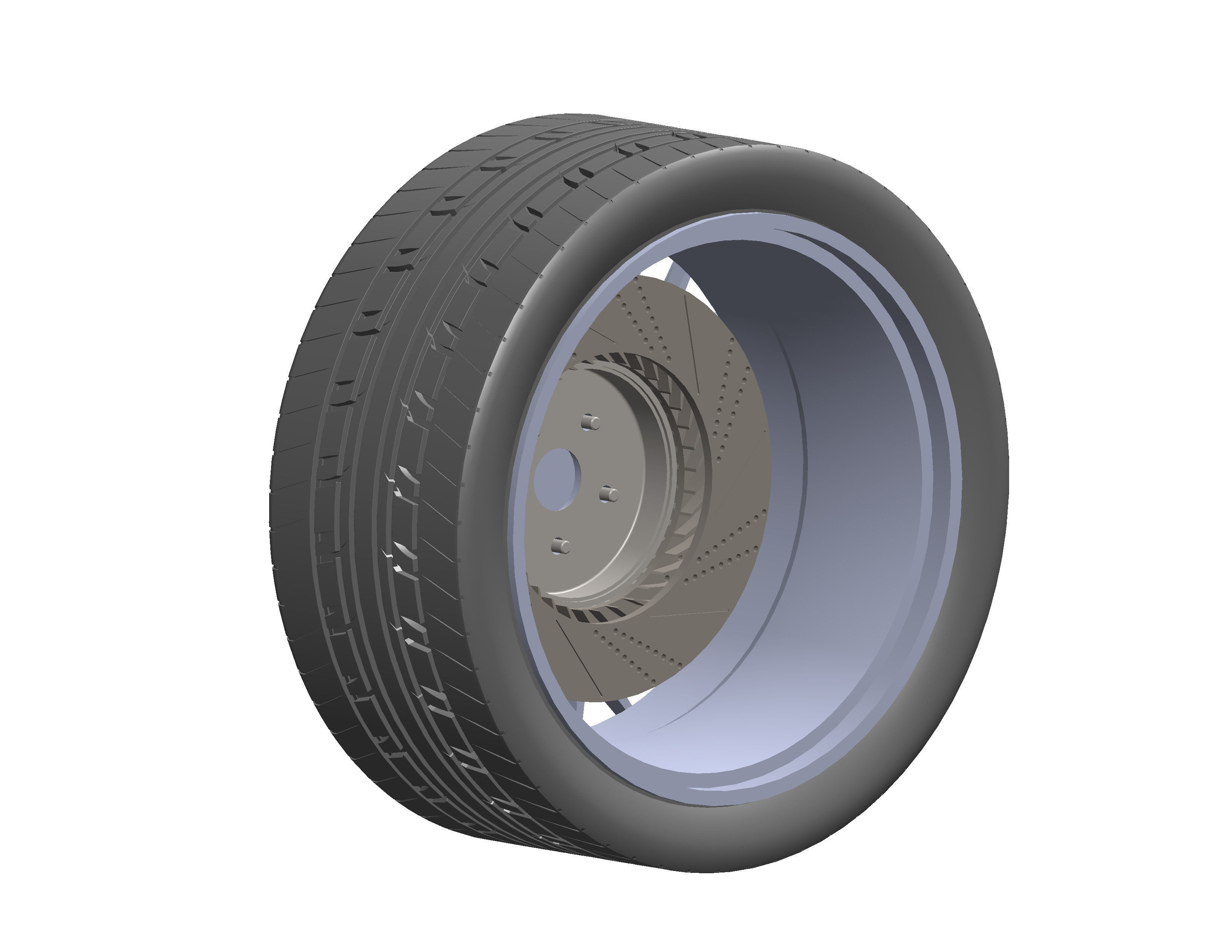 Nissan Wheel Rim 3D model_3
