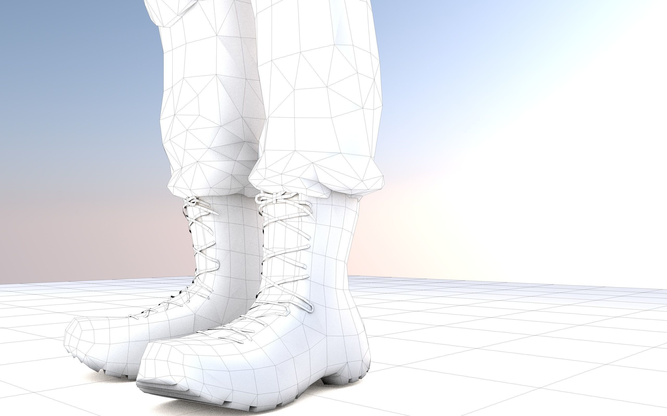  Al Qassam Brigades  Ebu Ubeyde soldier Low-poly 3D model_9