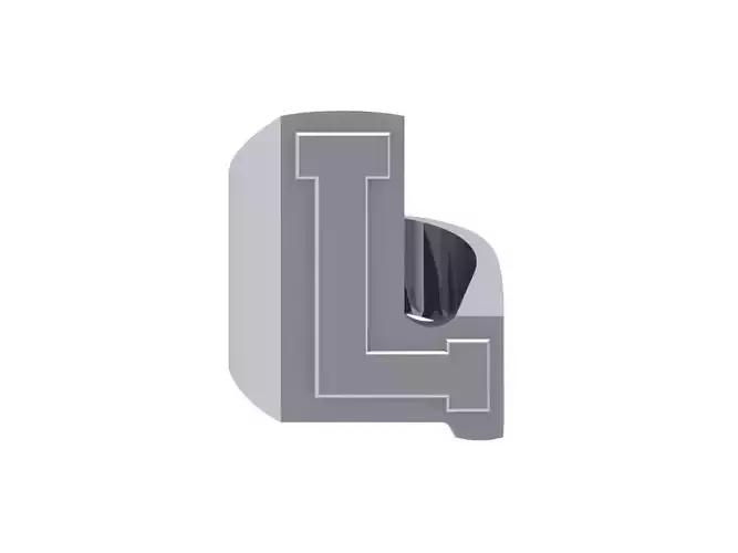 L Letter Men Ring