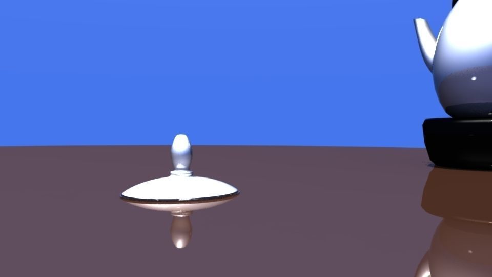 Coffee Machine Teapot and Table Free 3D print model_2