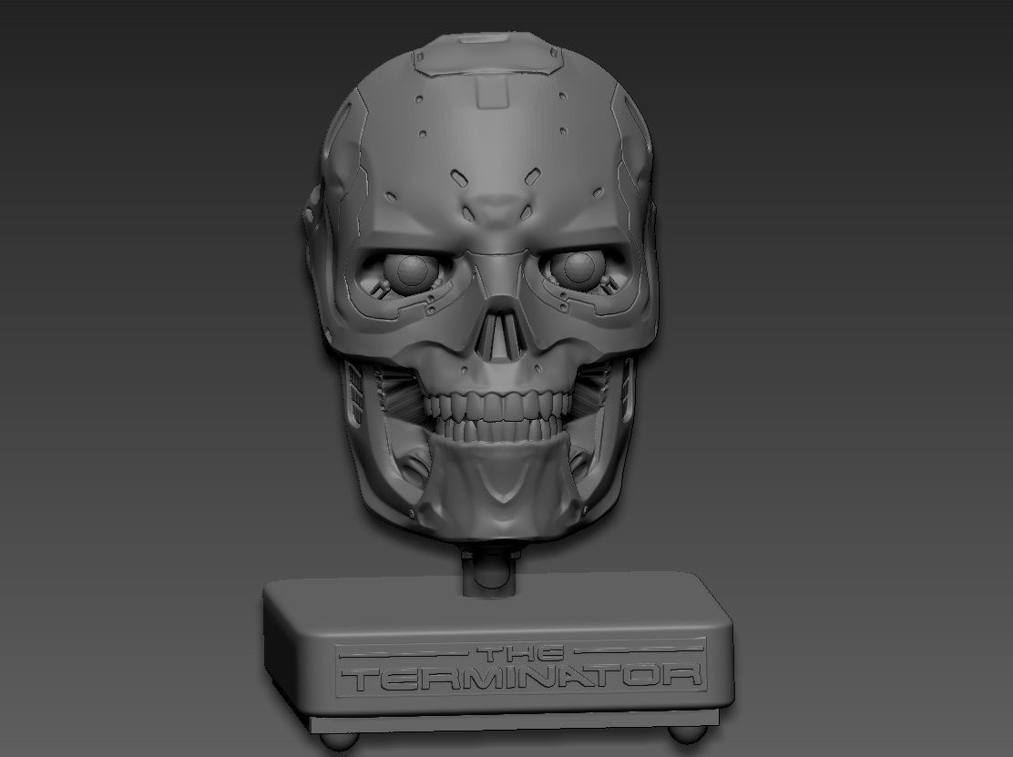 Rev-9 Terminator bust 3D print model_14