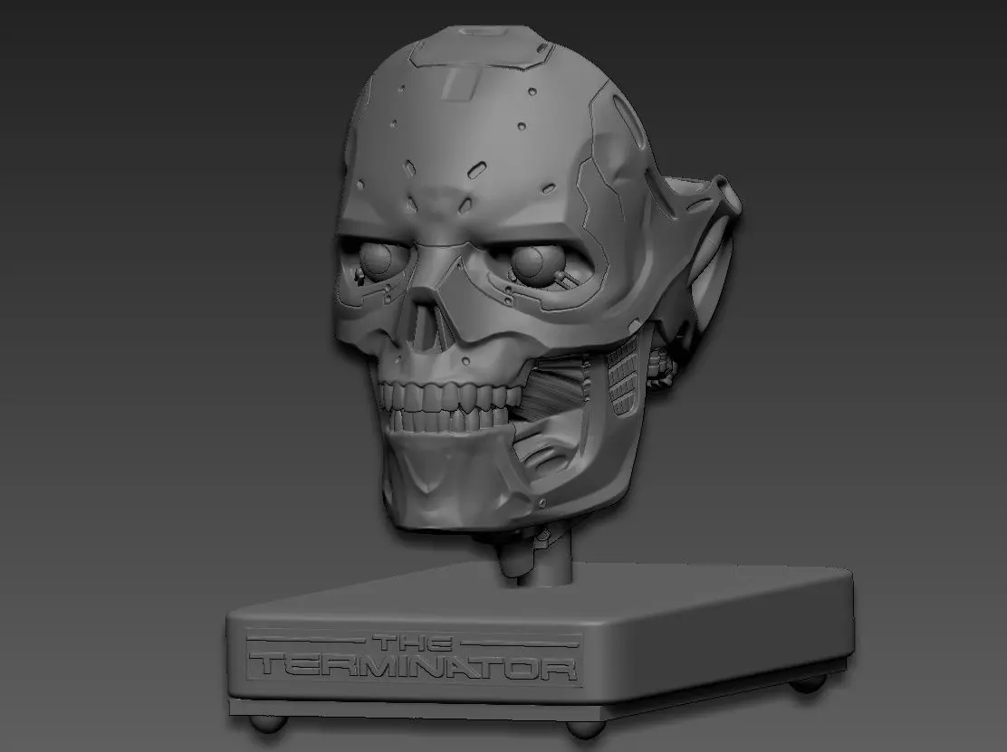 Rev-9 Terminator bust 3D print model_0