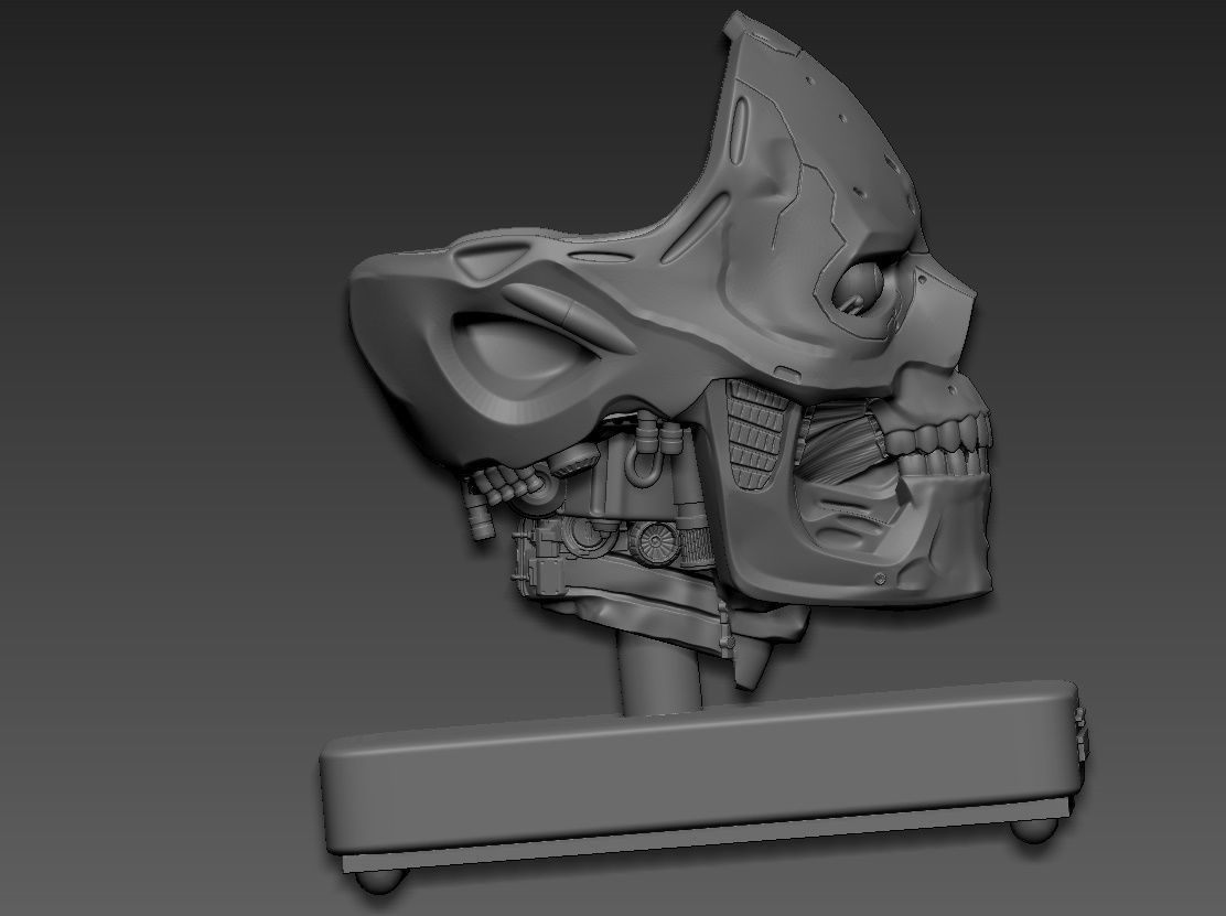 Rev-9 Terminator bust 3D print model_10