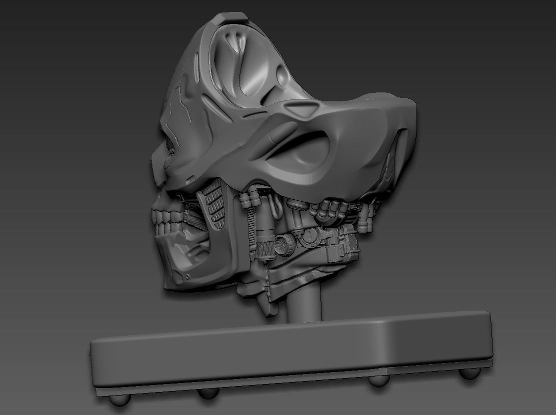 Rev-9 Terminator bust 3D print model_4