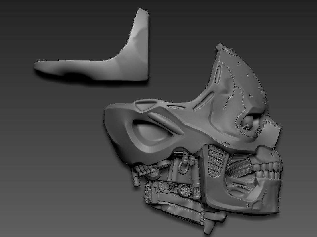 Rev-9 Terminator bust 3D print model_21