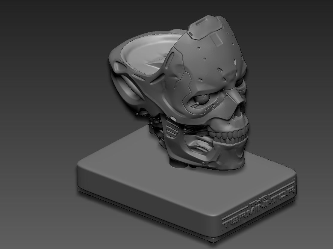 Rev-9 Terminator bust 3D print model_18
