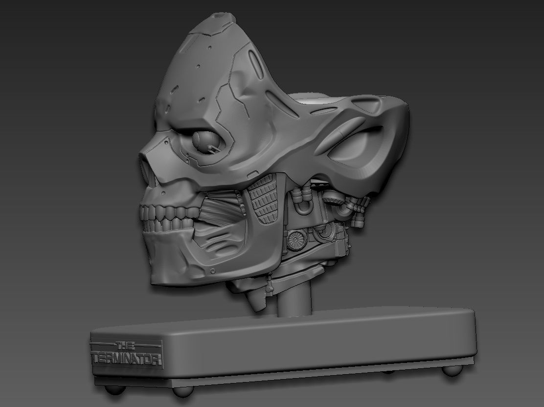 Rev-9 Terminator bust 3D print model_2