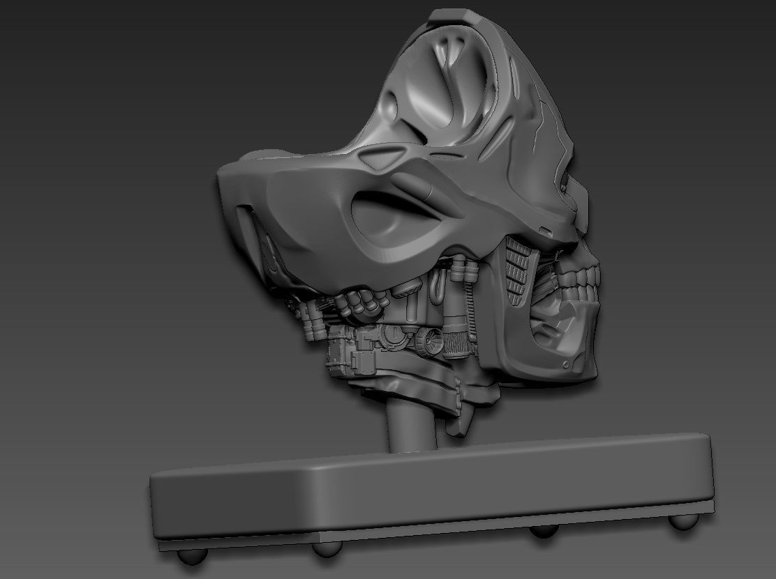 Rev-9 Terminator bust 3D print model_9