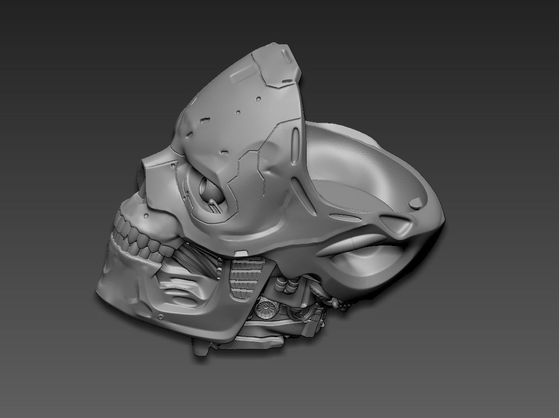 Rev-9 Terminator bust 3D print model_24