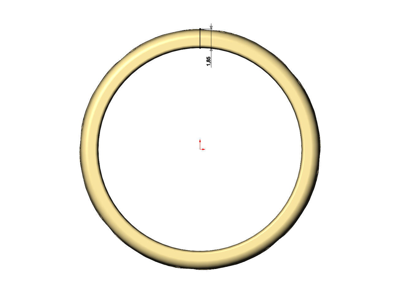 Footprint pattern band US sizes 7to10 3D print model_7