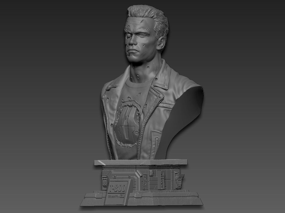 Terminator 2 t-800 3D print model_2