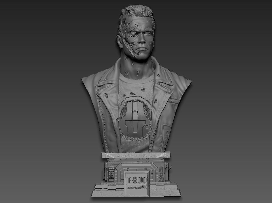 Terminator 2 t-800 3D print model_17