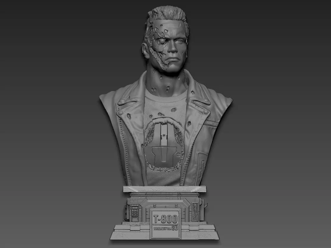 Terminator 2 t-800 3D print model_0
