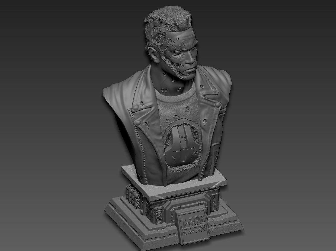 Terminator 2 t-800 3D print model_21