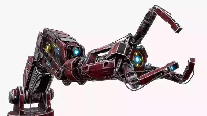 Robotic Arms  Low-poly 3D model