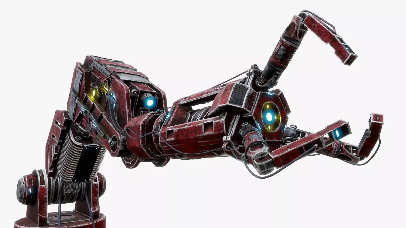 Robotic Arms  Low-poly 3D model_0