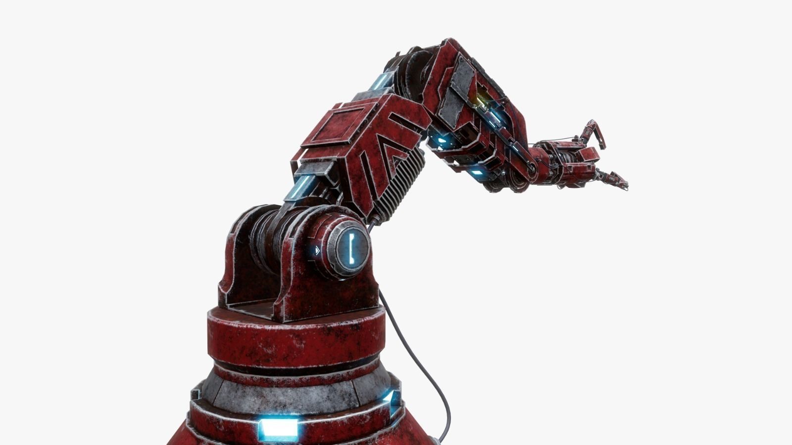 Robotic Arms  Low-poly 3D model_3