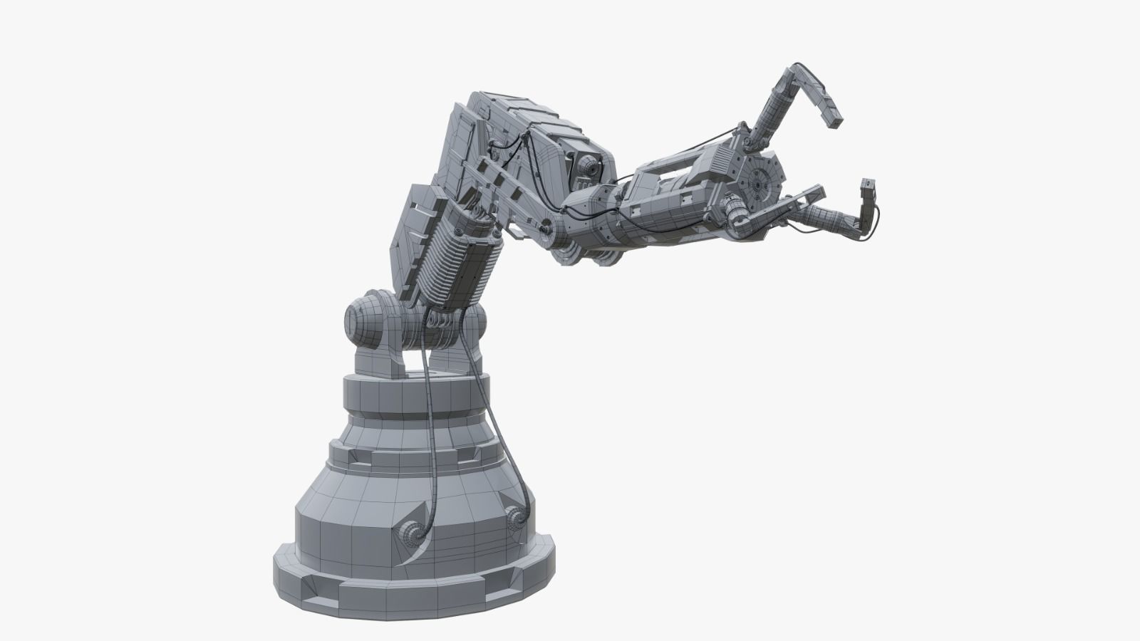Robotic Arms  Low-poly 3D model_1