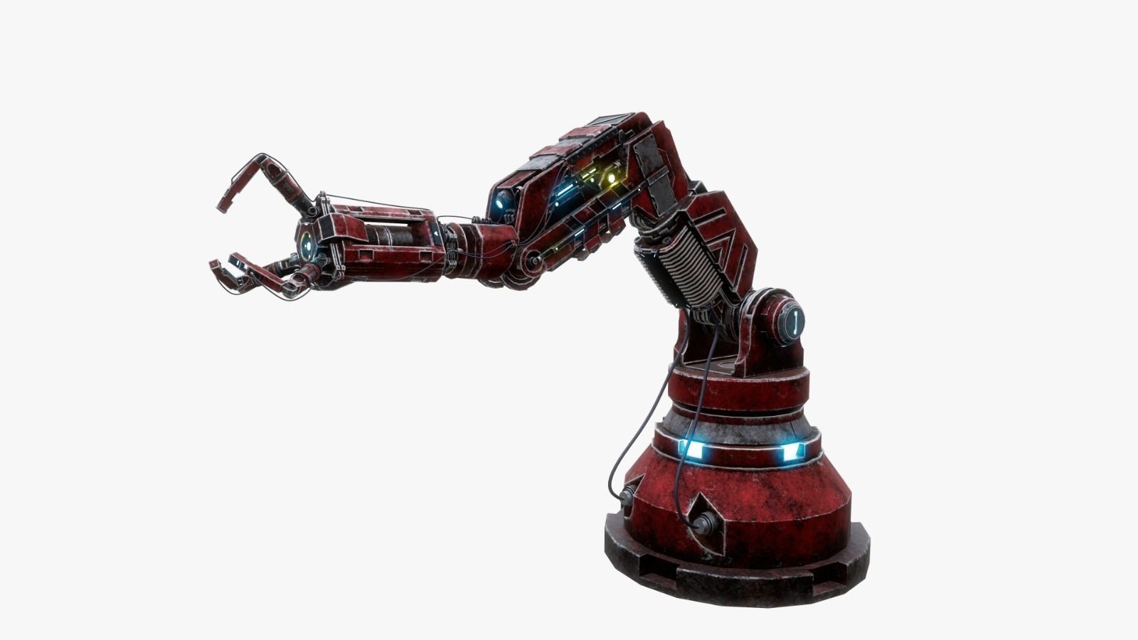 Robotic Arms  Low-poly 3D model_2