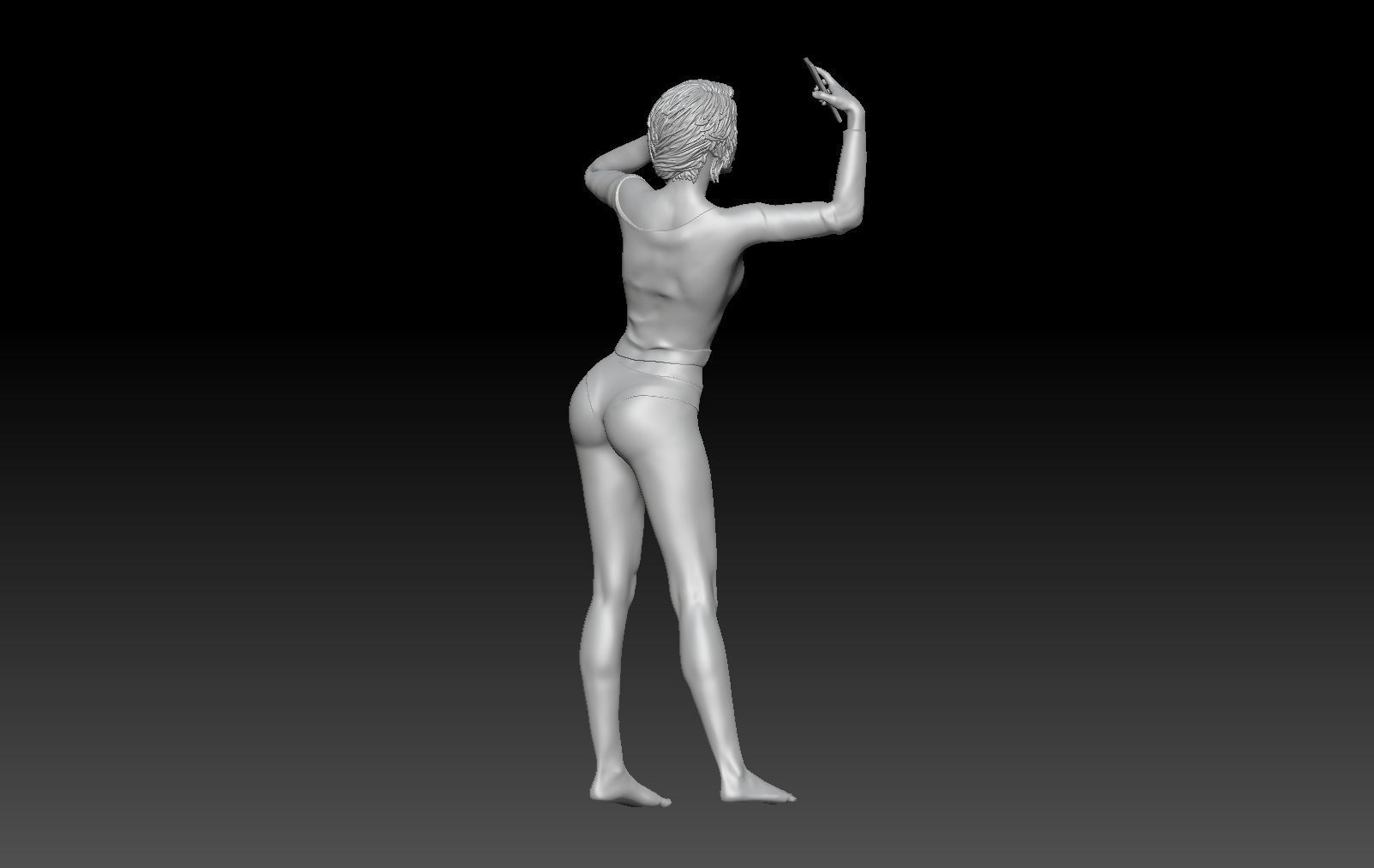 TINDER POSES GIRL 4 3D print model_5