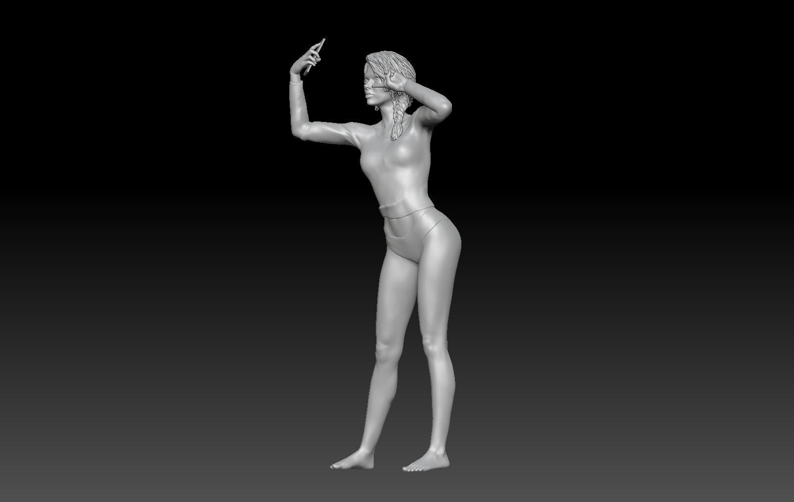 TINDER POSES GIRL 4 3D print model_1