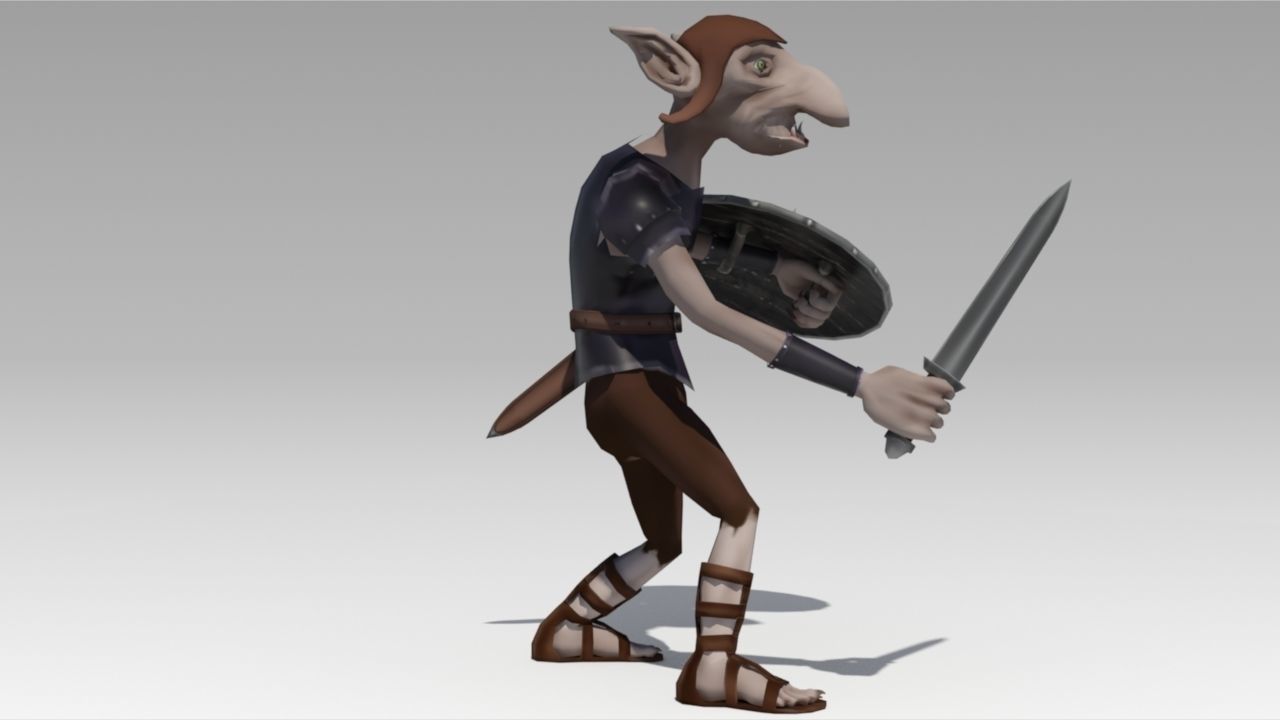 Goblin Animated Low-poly 3D model_2
