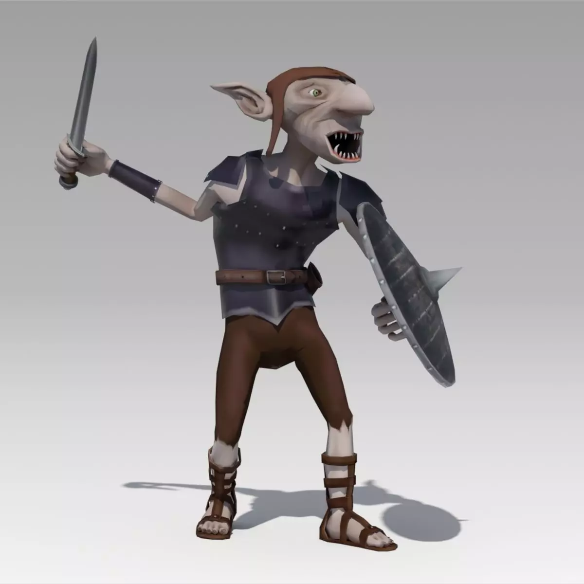 Goblin Animated Low-poly 3D model_0