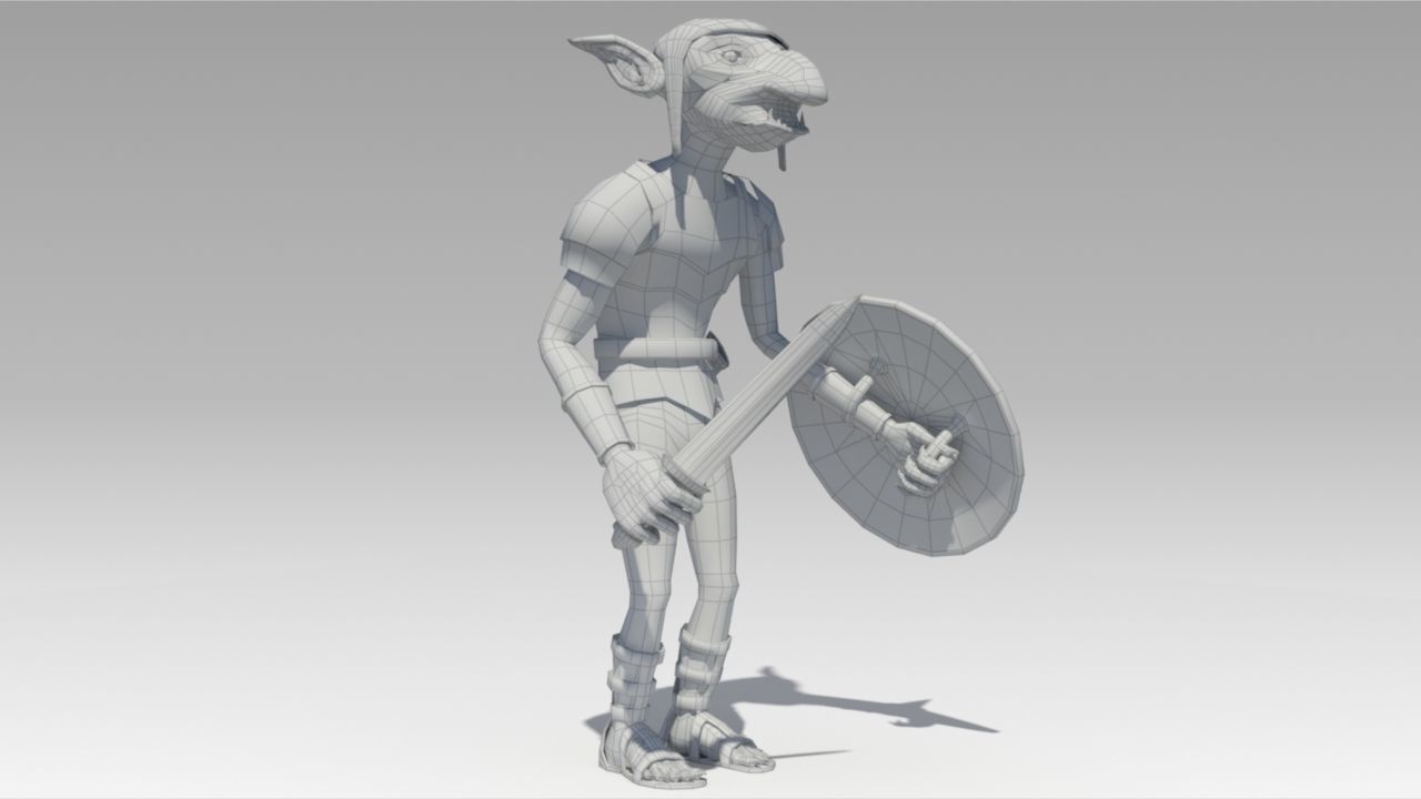 Goblin Animated Low-poly 3D model_4