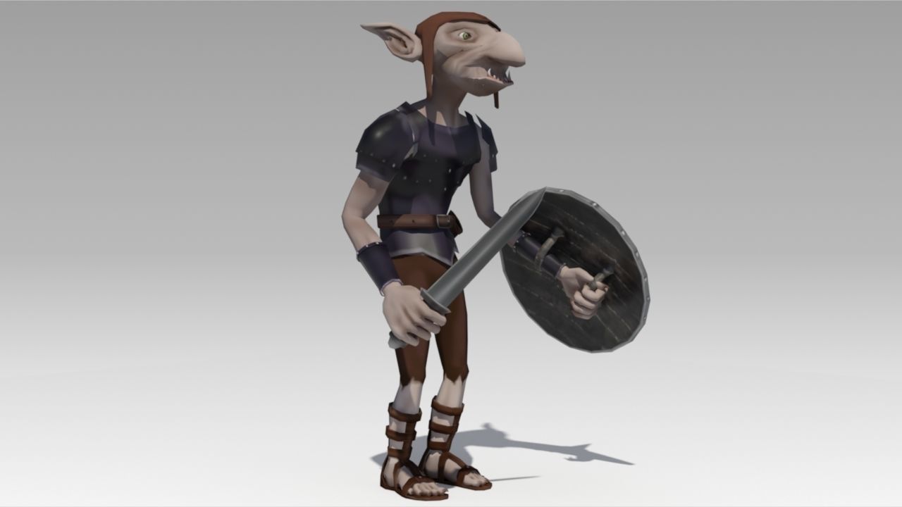 Goblin Animated Low-poly 3D model_3