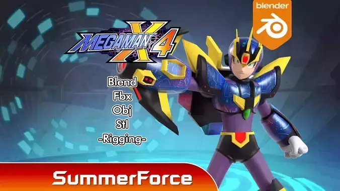 Megaman Ultimate Armor - Mega Man X4 3D model
