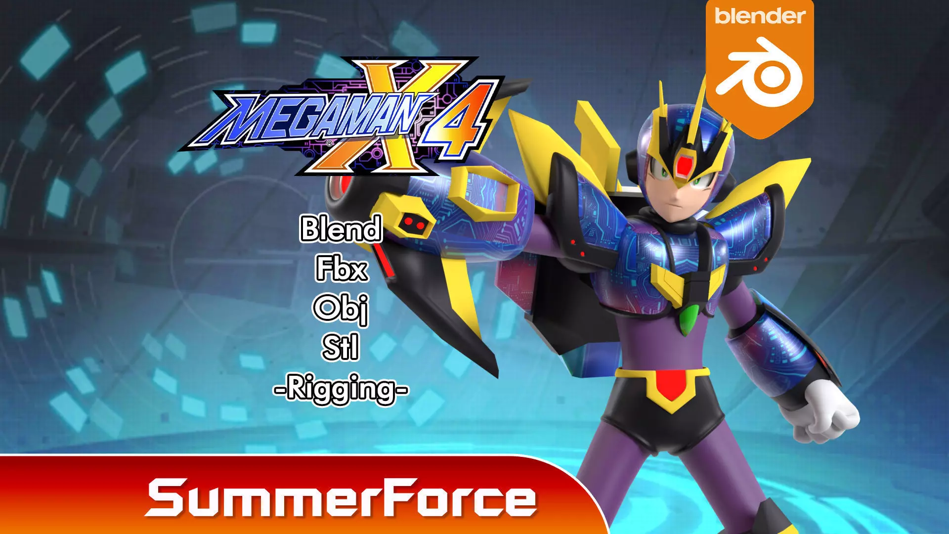 Megaman Ultimate Armor - Mega Man X4 3D model_0