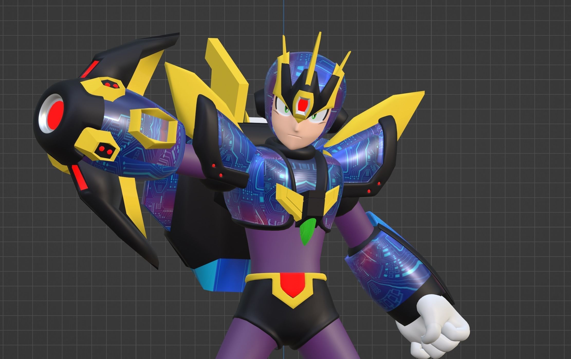 Megaman Ultimate Armor - Mega Man X4 3D model_8