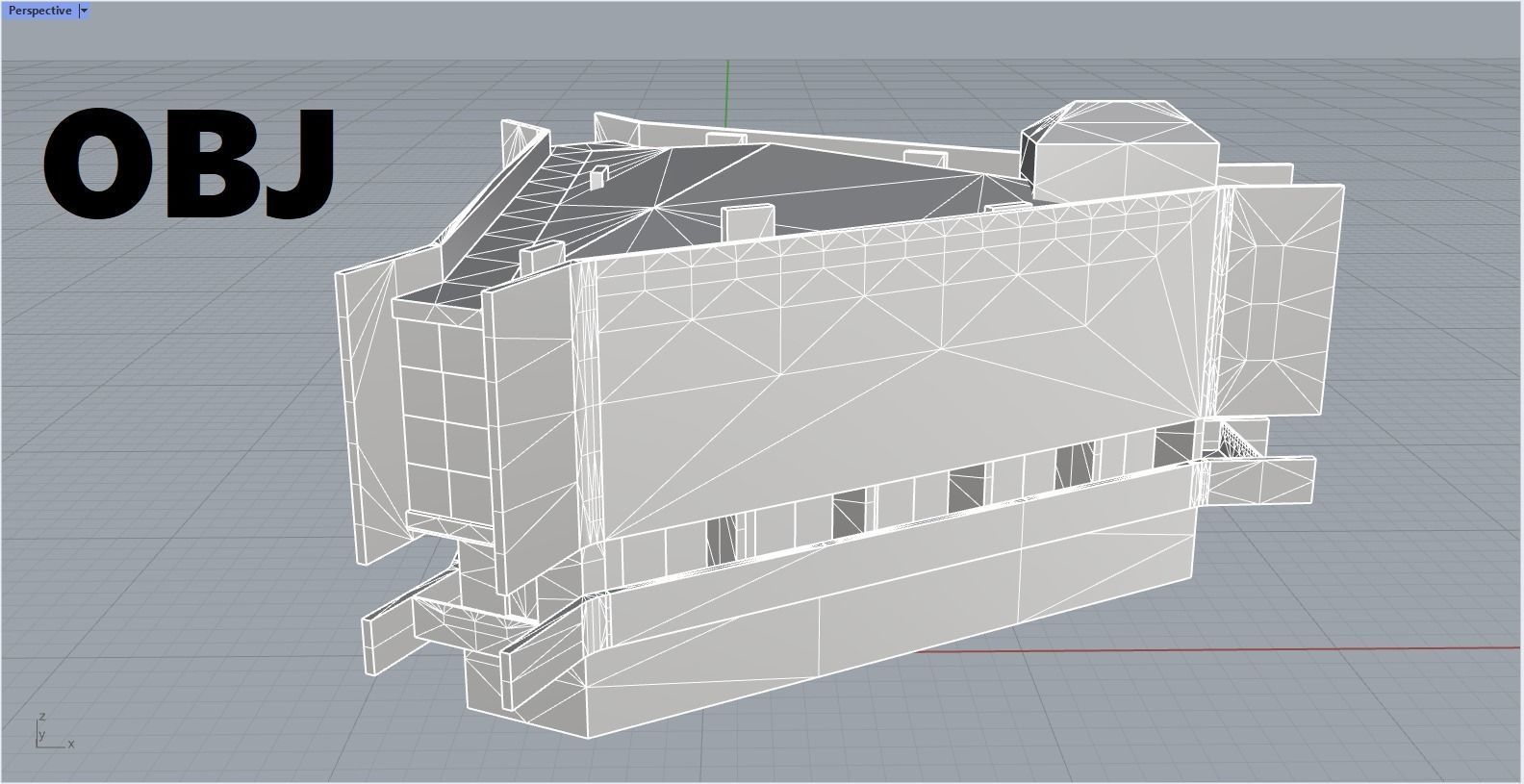 Yerevan Chess House Low-poly 3D model_6