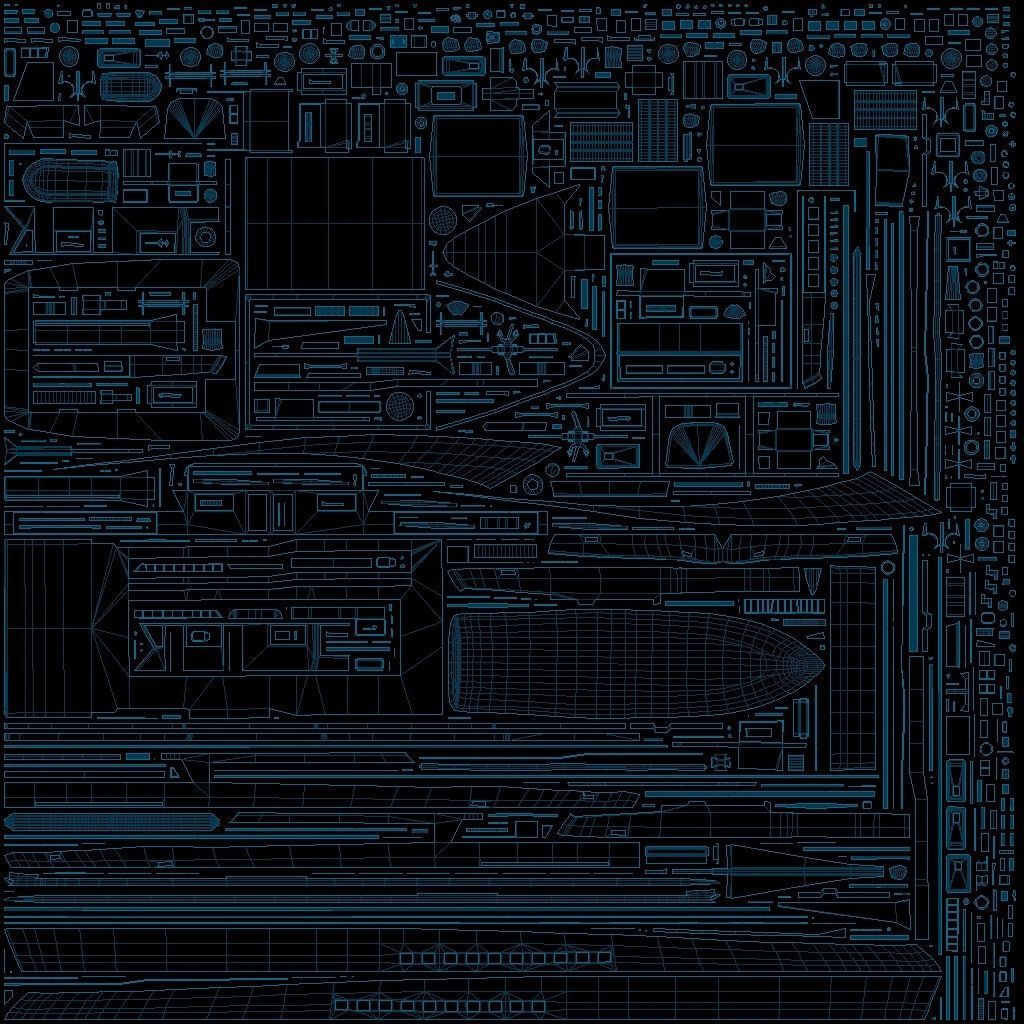 Crew boat Low-poly 3D model_18