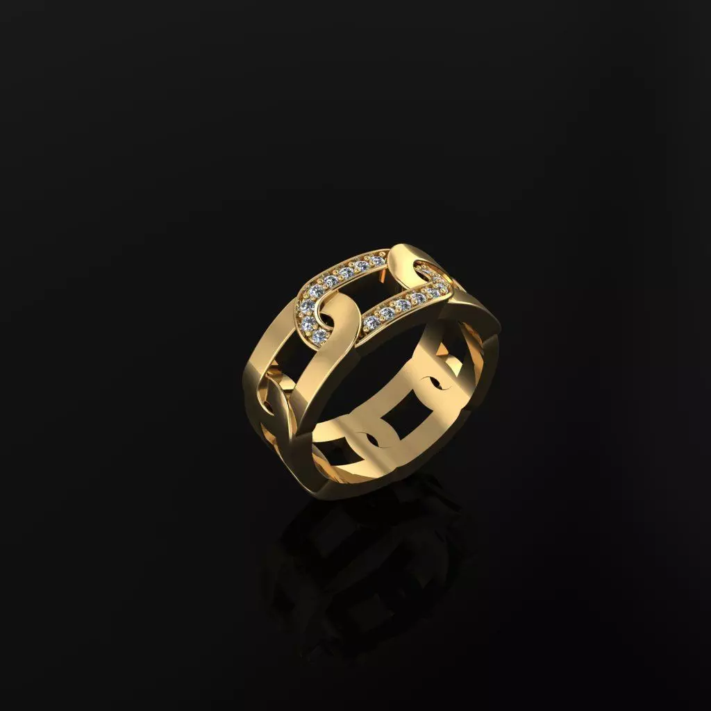 Wedding Band  3D print model_0
