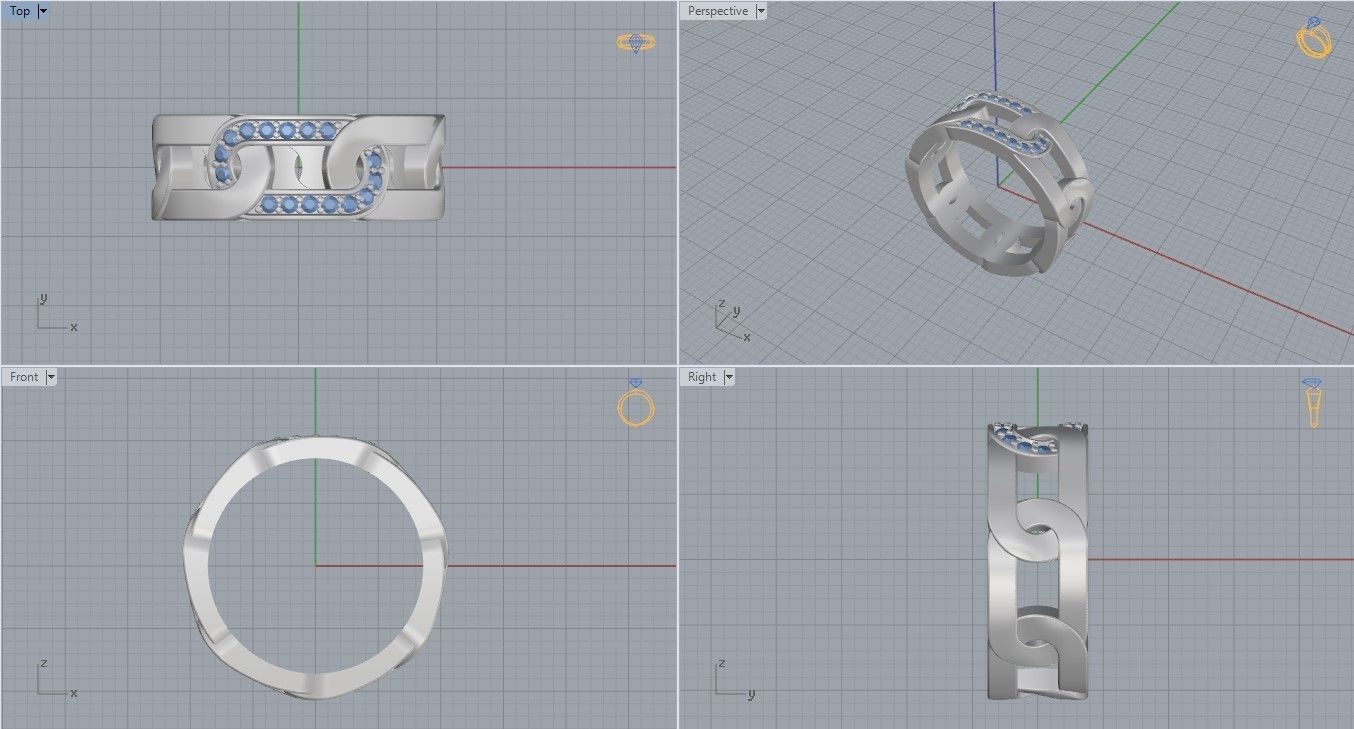 Wedding Band  3D print model_5