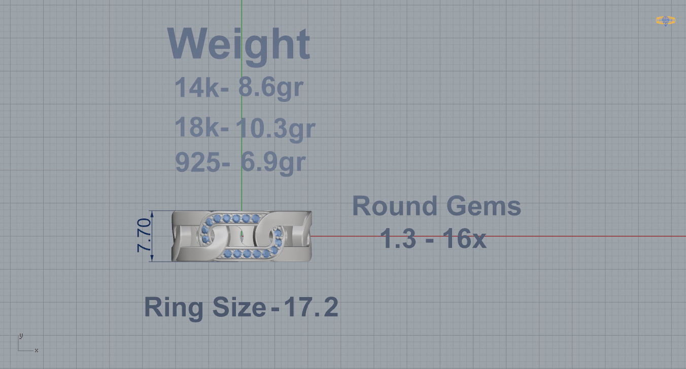 Wedding Band  3D print model_3