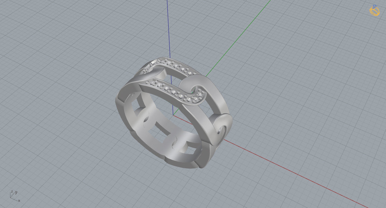 Wedding Band  3D print model_12