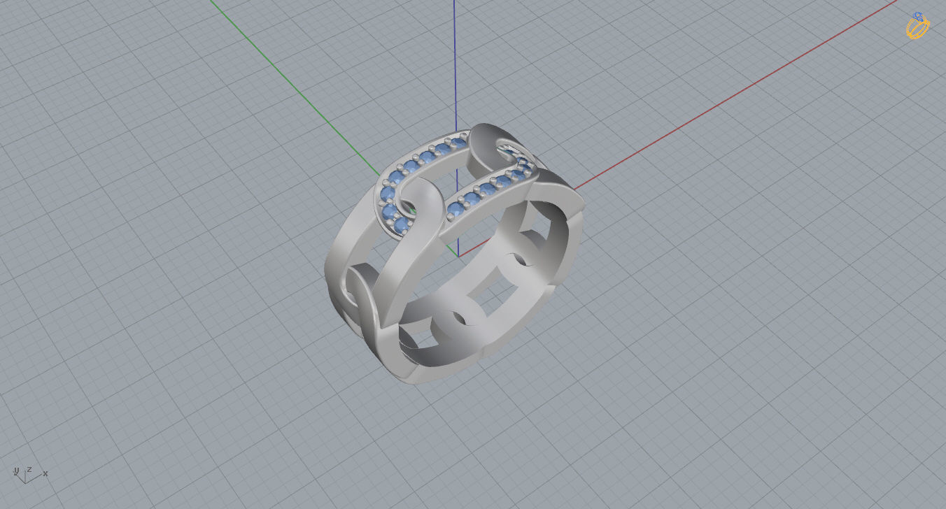 Wedding Band  3D print model_8
