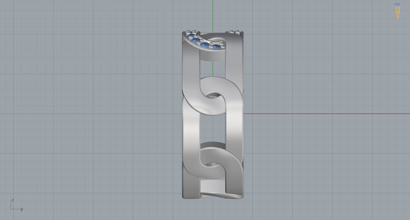 Wedding Band  3D print model_9