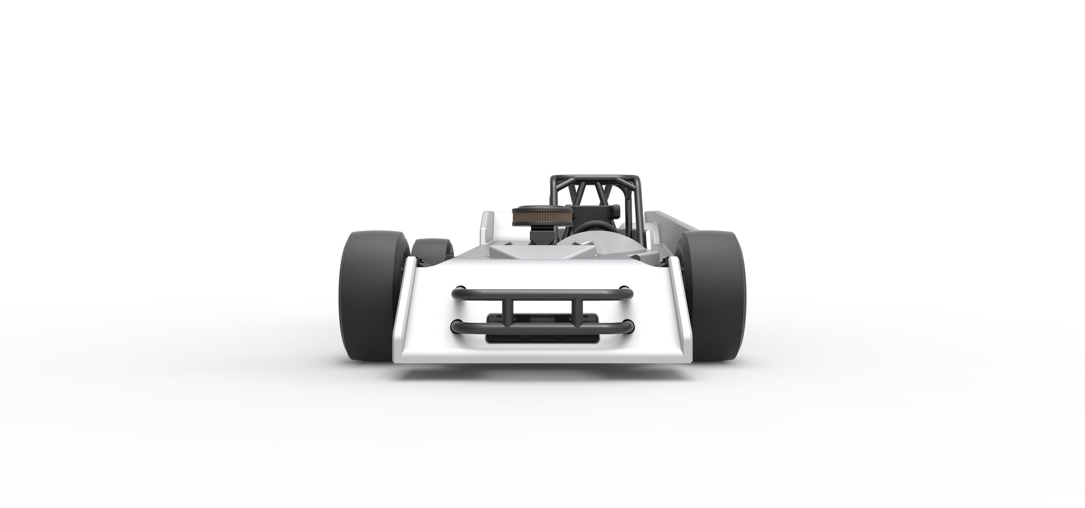Small Block Supermodified race car Scale 1 to 25 3D print model_7