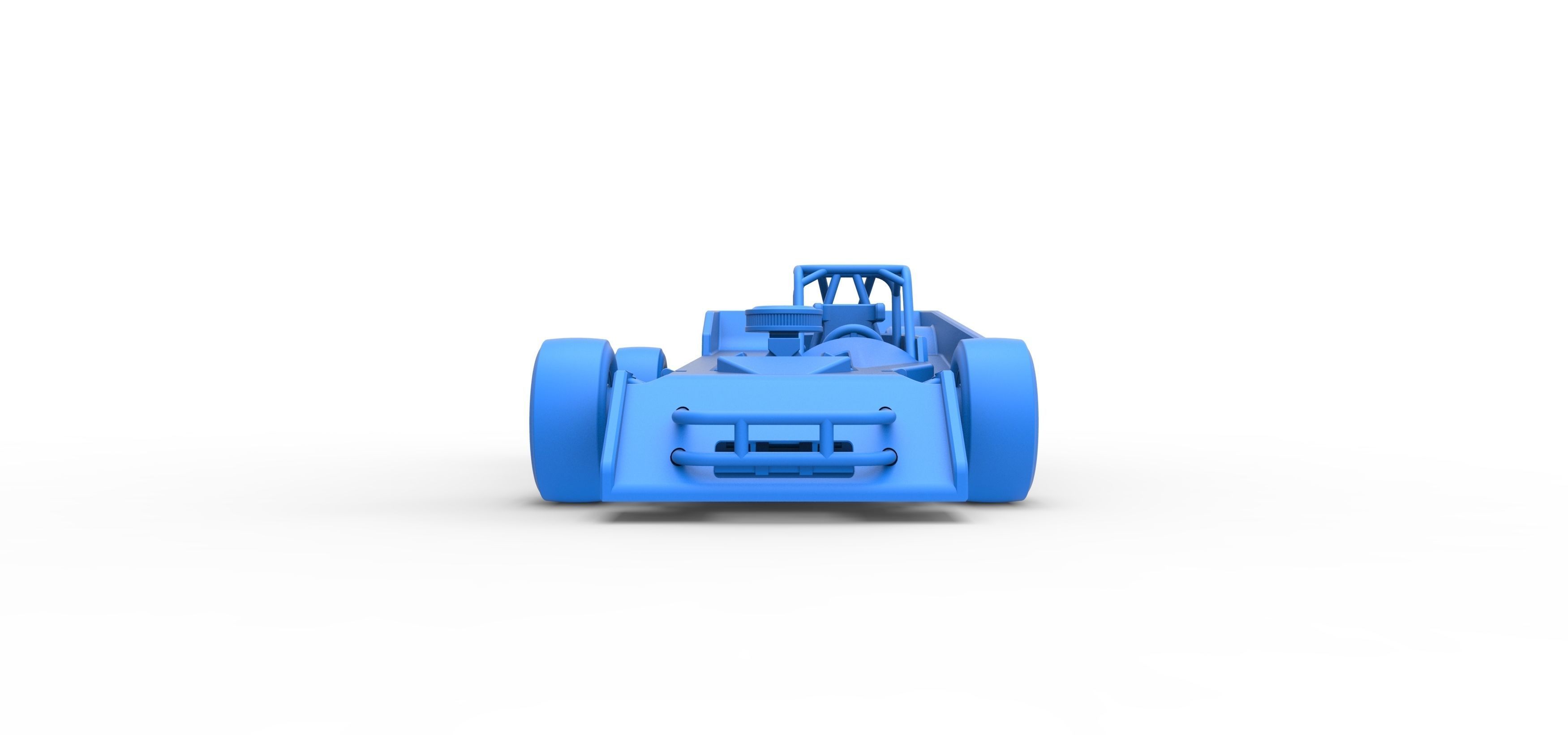 Small Block Supermodified race car Scale 1 to 25 3D print model_34