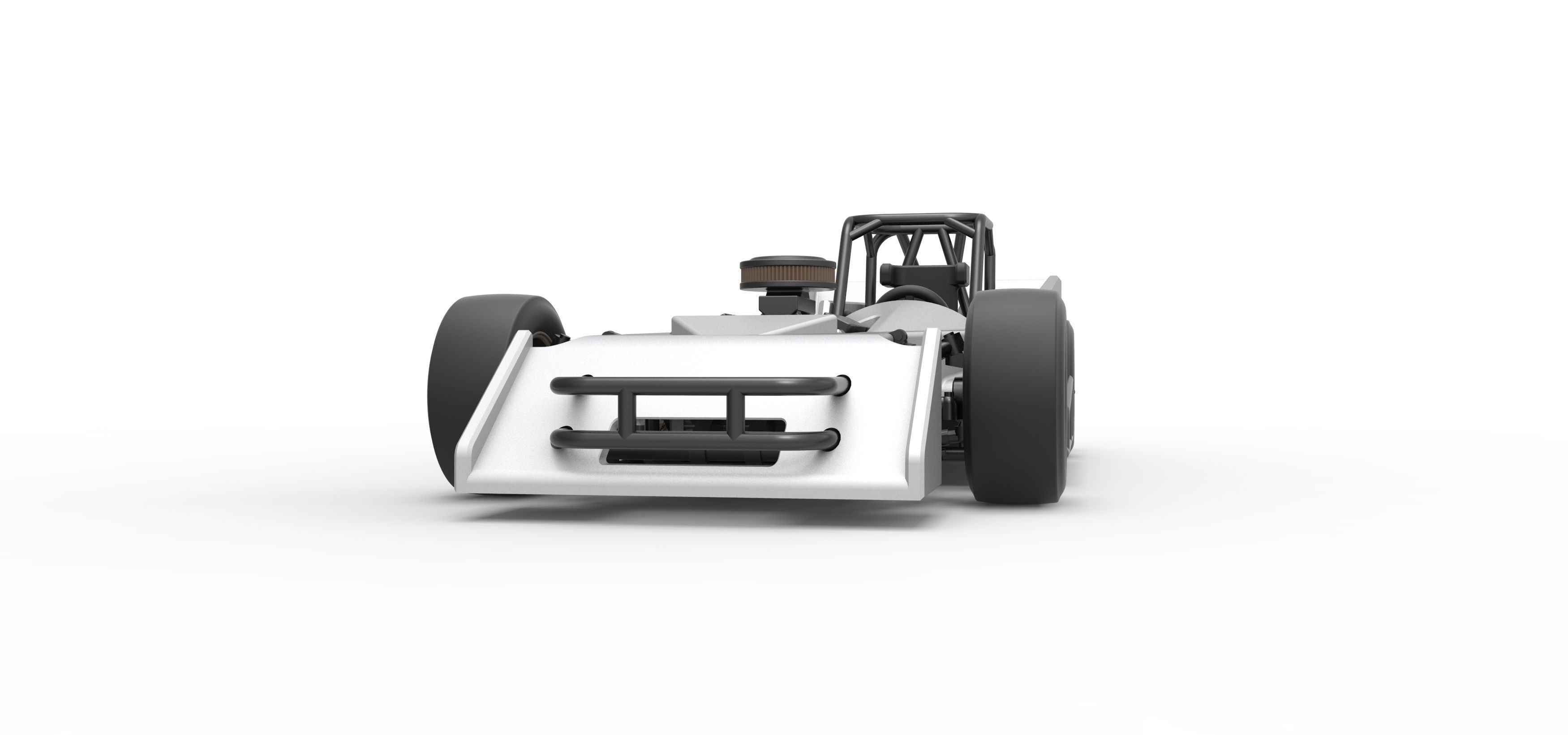 Small Block Supermodified race car Scale 1 to 25 3D print model_6