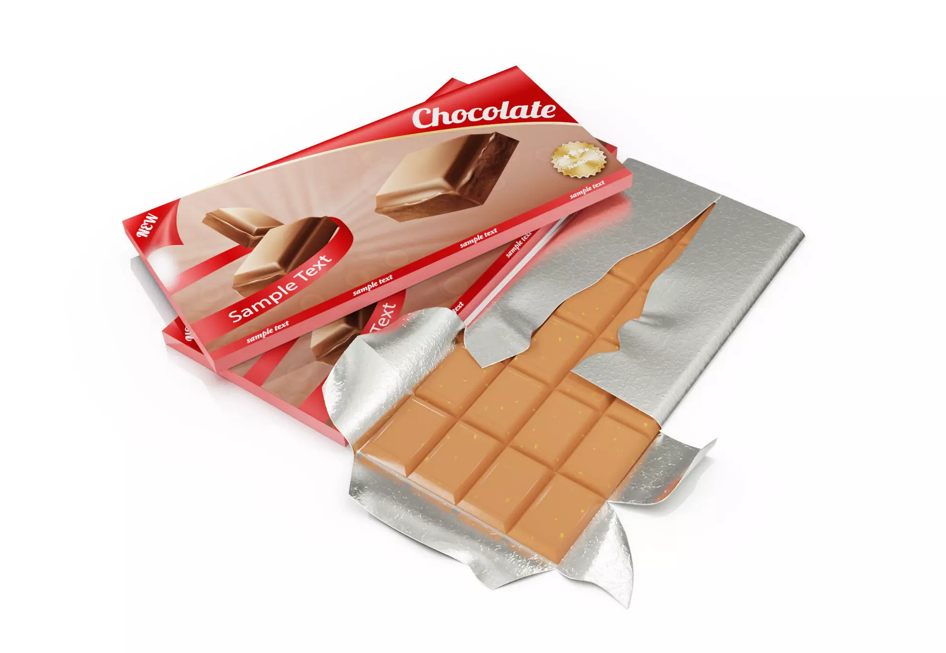 Chocolate bars 3D model