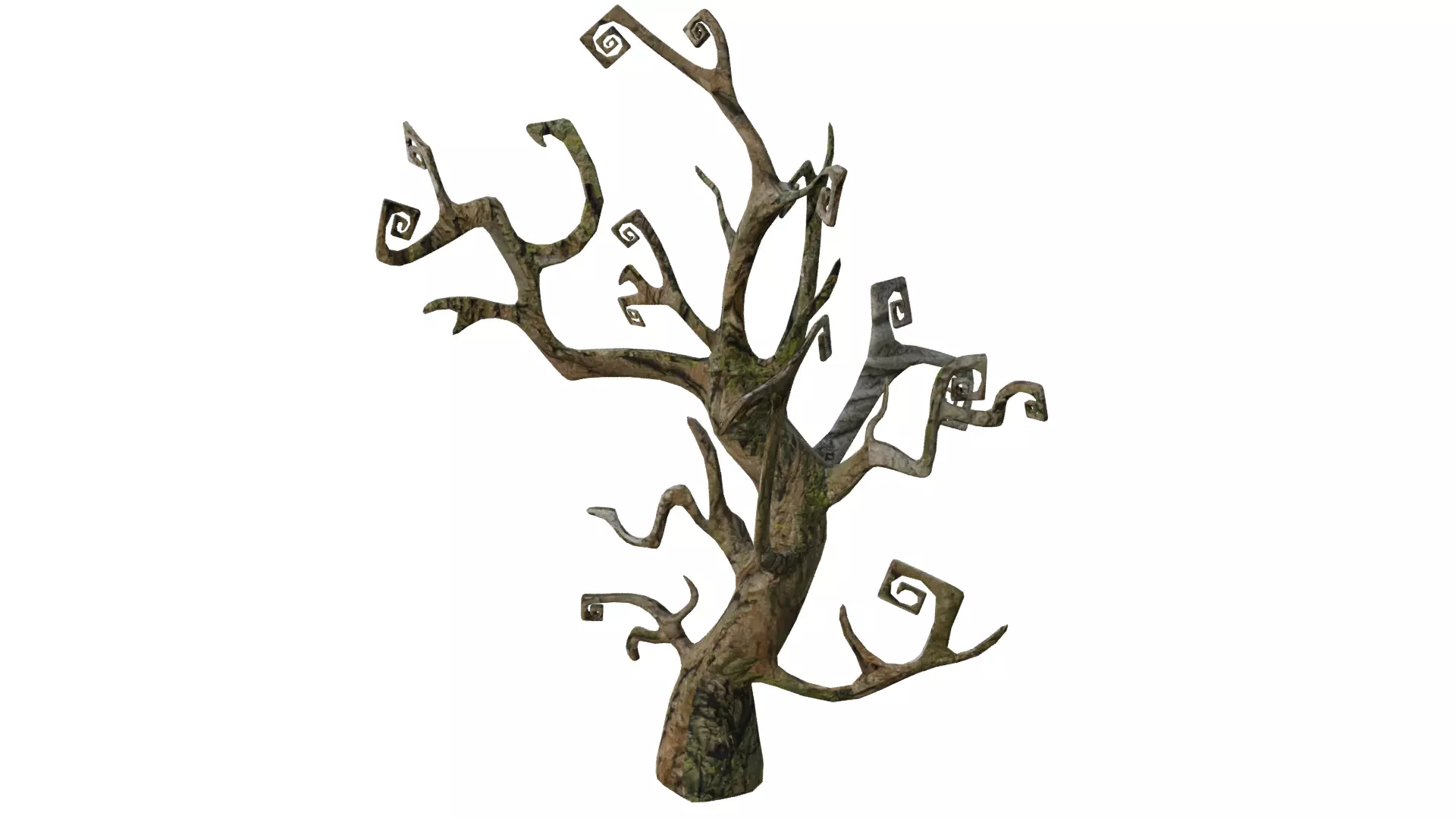 Spooky Tree Low-poly 3D model_0