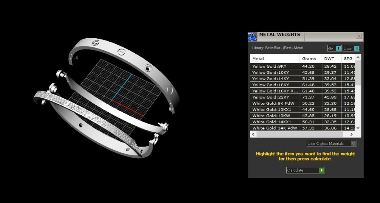 bracelet bolt 3D print model_7