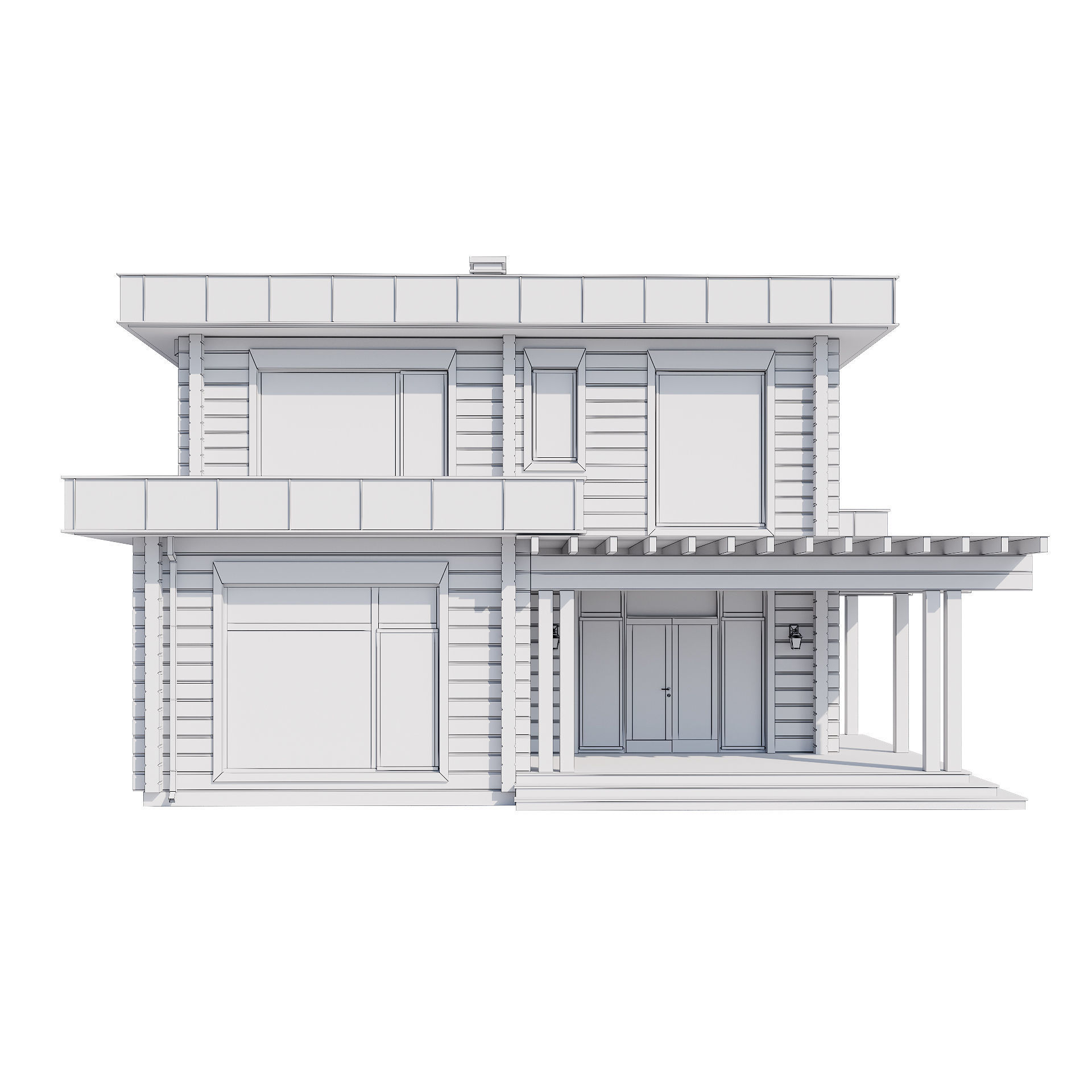 Modern house v61 3D model_23